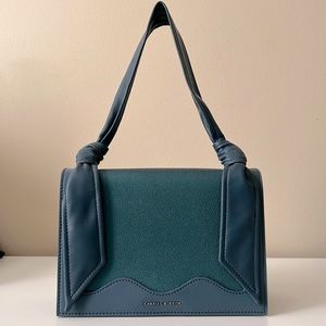 CHARLES & KEITH DEEP GREEN PURSE *CLASSIC*